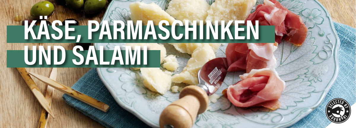 Käse Parmaschinken und Salami