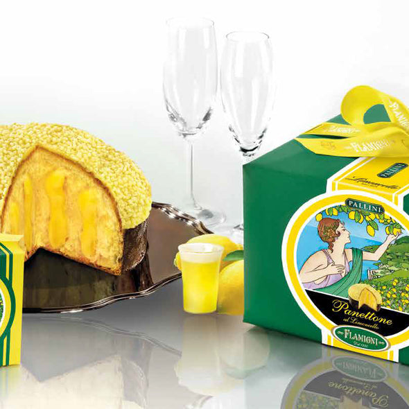 Panettone filled with limoncello cream 350gr Flamigni