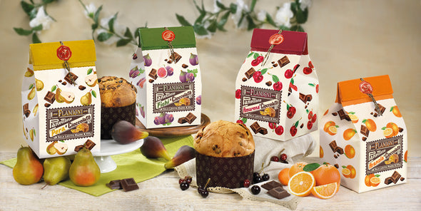 Panettone with various fruits and chocolate 500gr Flamigni