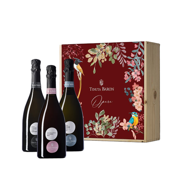 Sparkling Wine in a Gift Box "Azzurro Opere" Tenuta Baron