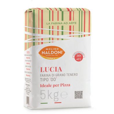 Weizenmehl Typ '00' Lucia Ideal für Pizza 5 kg Molino Naldoni