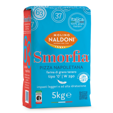 Smorfia® Weizenmehl Typ '0' für neapolitanische Pizza 5 kg Molino Naldoni