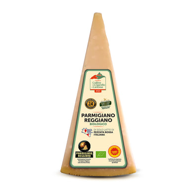 Organic Parmesan DOP 24 months 500gr with gift box Mountain cheese dairy Colline di Selvapiana e Canossa