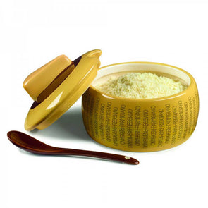 Käseschale aus Keramik mit Löffel der Marke Parmesan
