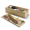 kleine Holzverpackung mit Deckel / Schneidebrett - Salami - GOURMORI                             