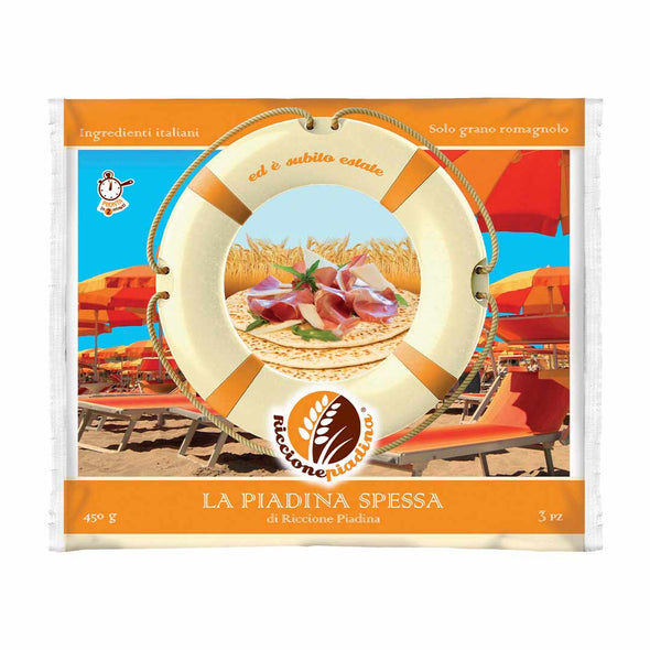 Piadina IGP "La Spessa" aus dem Kühlschrank 450gr Riccione Piadina